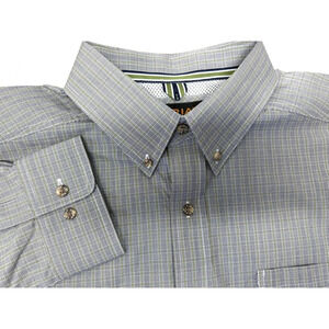 Ariat Pro Series STRYKER Shirt Gray Plaid Western Ranch Cowboy Core Mens XL